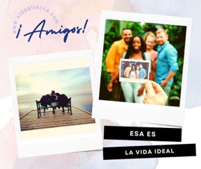 �Amigos! esa es la vida ideal.
