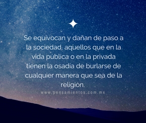 Respeto a la religi&oacute;n
